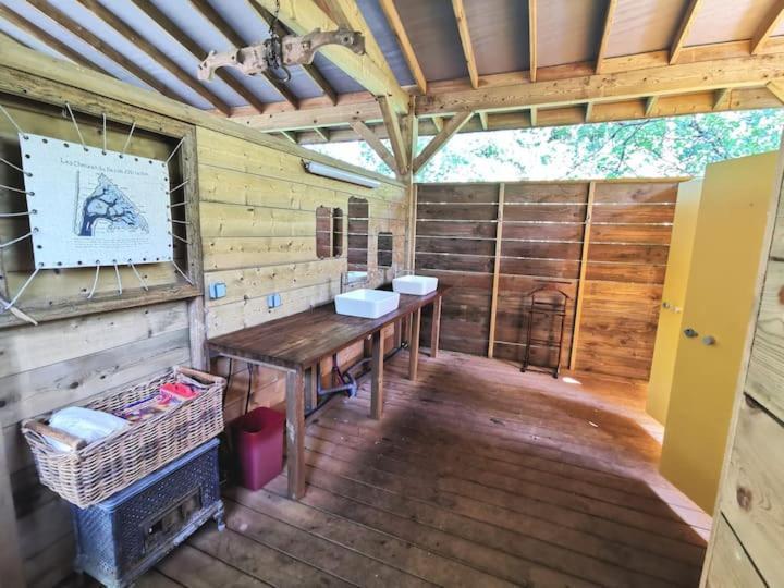 La Wigwam Bleu Du Domaine Du Pas De L'Ane Hotel Миос Екстериор снимка