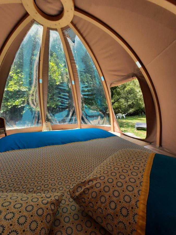 La Wigwam Bleu Du Domaine Du Pas De L'Ane Hotel Миос Екстериор снимка